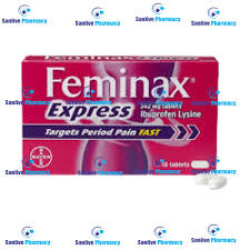 Feminax Express Ibuprofen Lysine 342mg Tablets